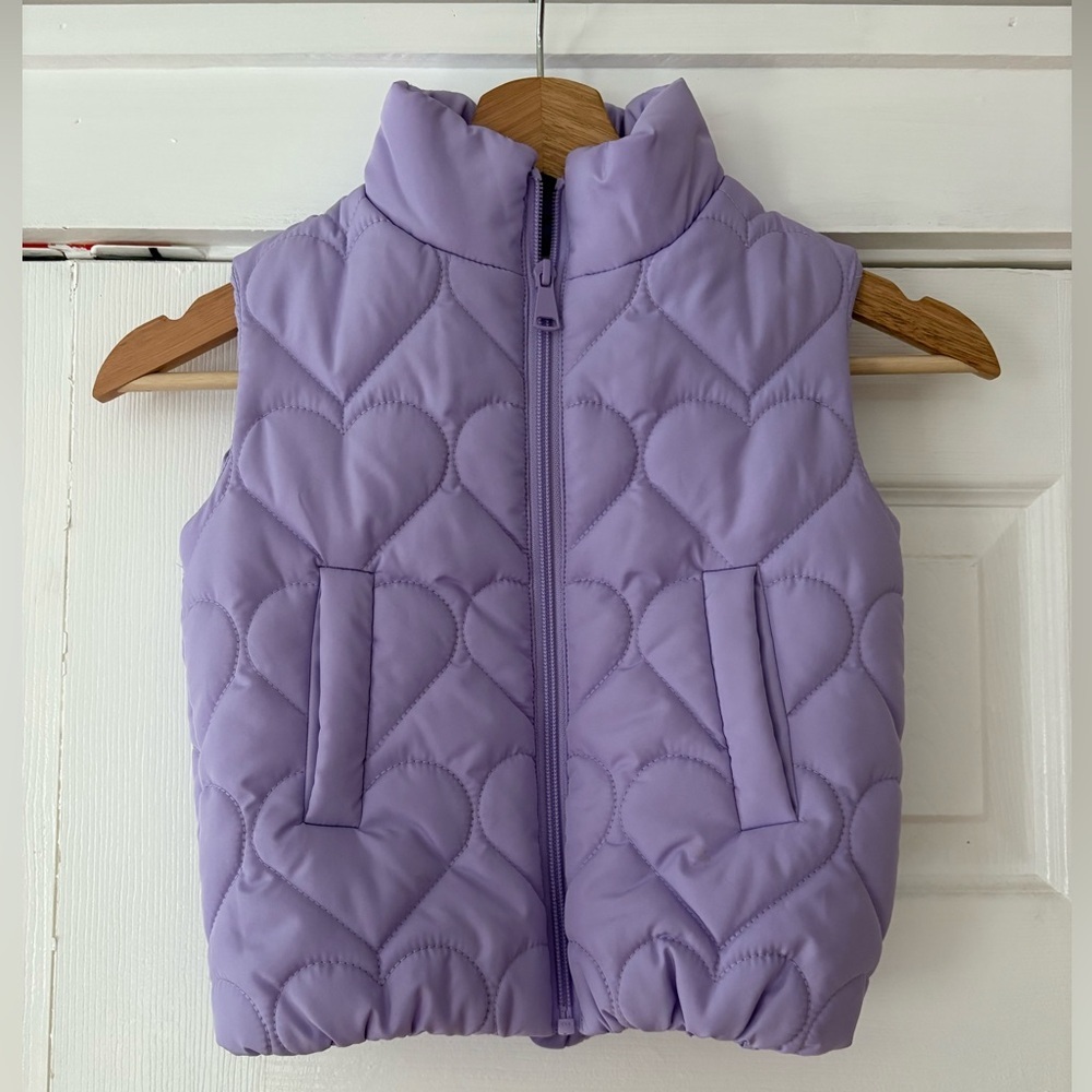 Tucker + Tate Purple Heart Quilted Kids Vest Size 2 NWOT‎